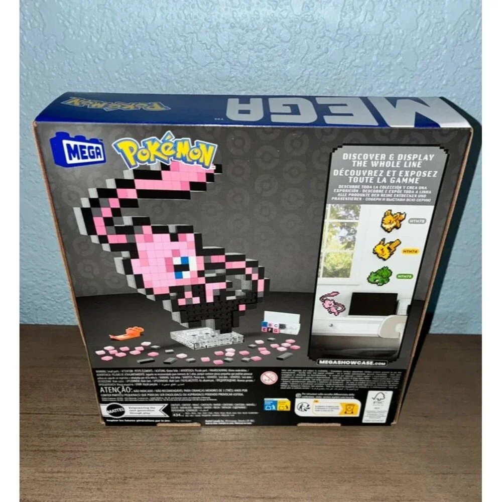 MEGA Pokémon Mew Pixel Art Building Set 434 Pieces New Sealed Display Art